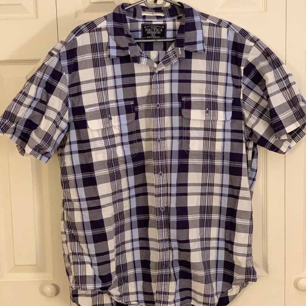 Nautica Short Sleeve Button Down Shirt